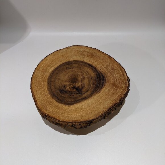 Awesome Live Edge Wood Bark Snack Nut Chip / Dip Bowl Server - Picture 9 of 9